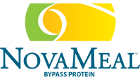 A logo for ovame, a protein brand.